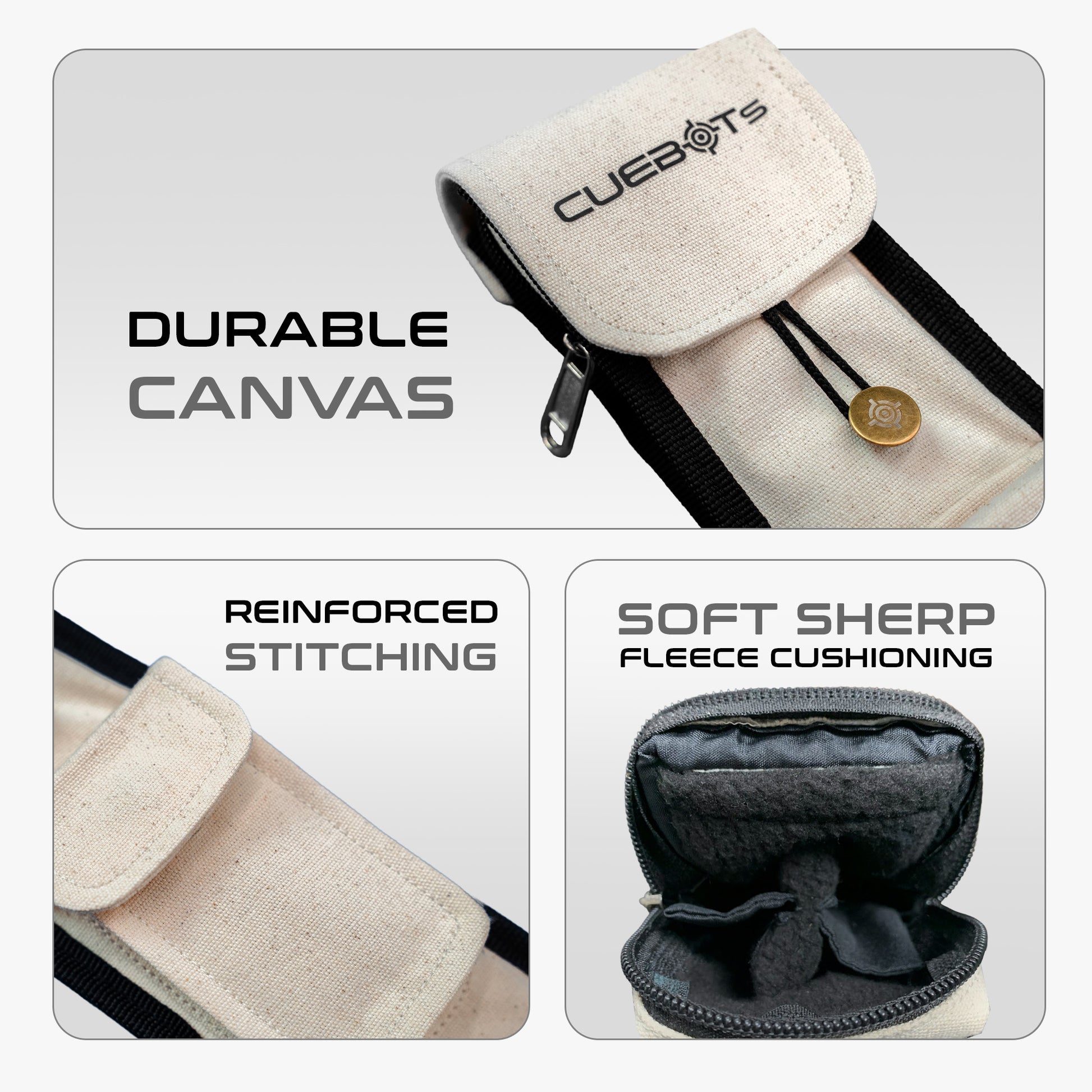 CUEBOTS SOFT CASE - WHITE