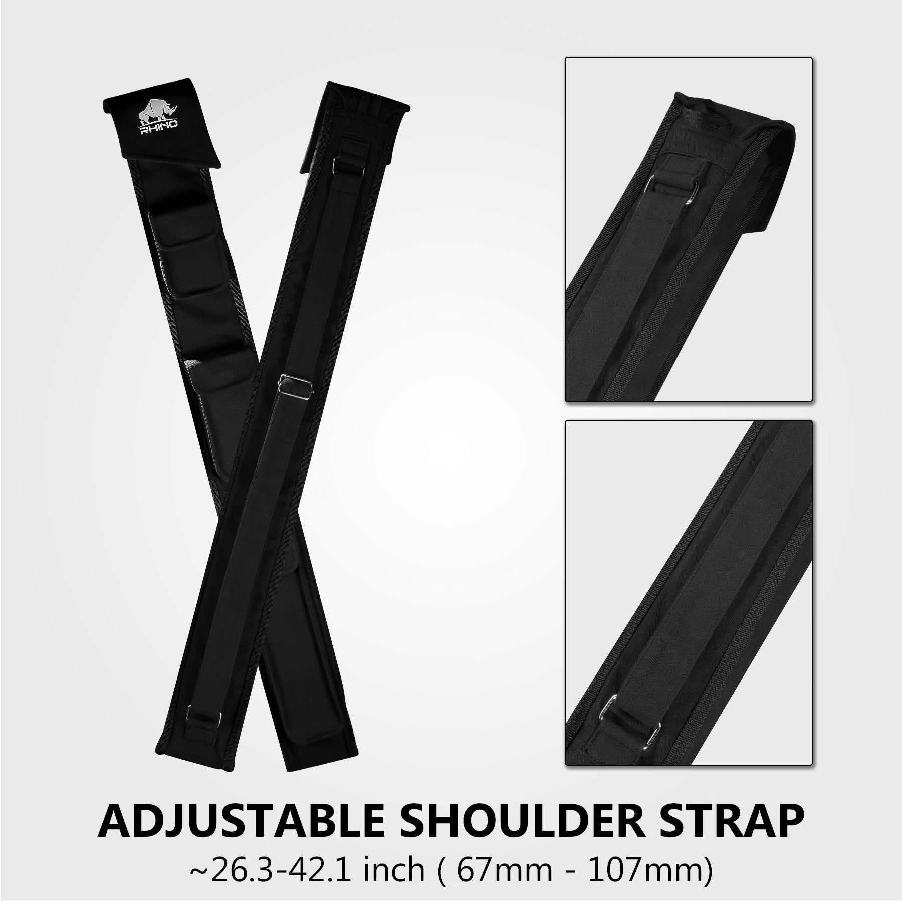 RHINO SOFT CUE CASE 1X2 - BLACK