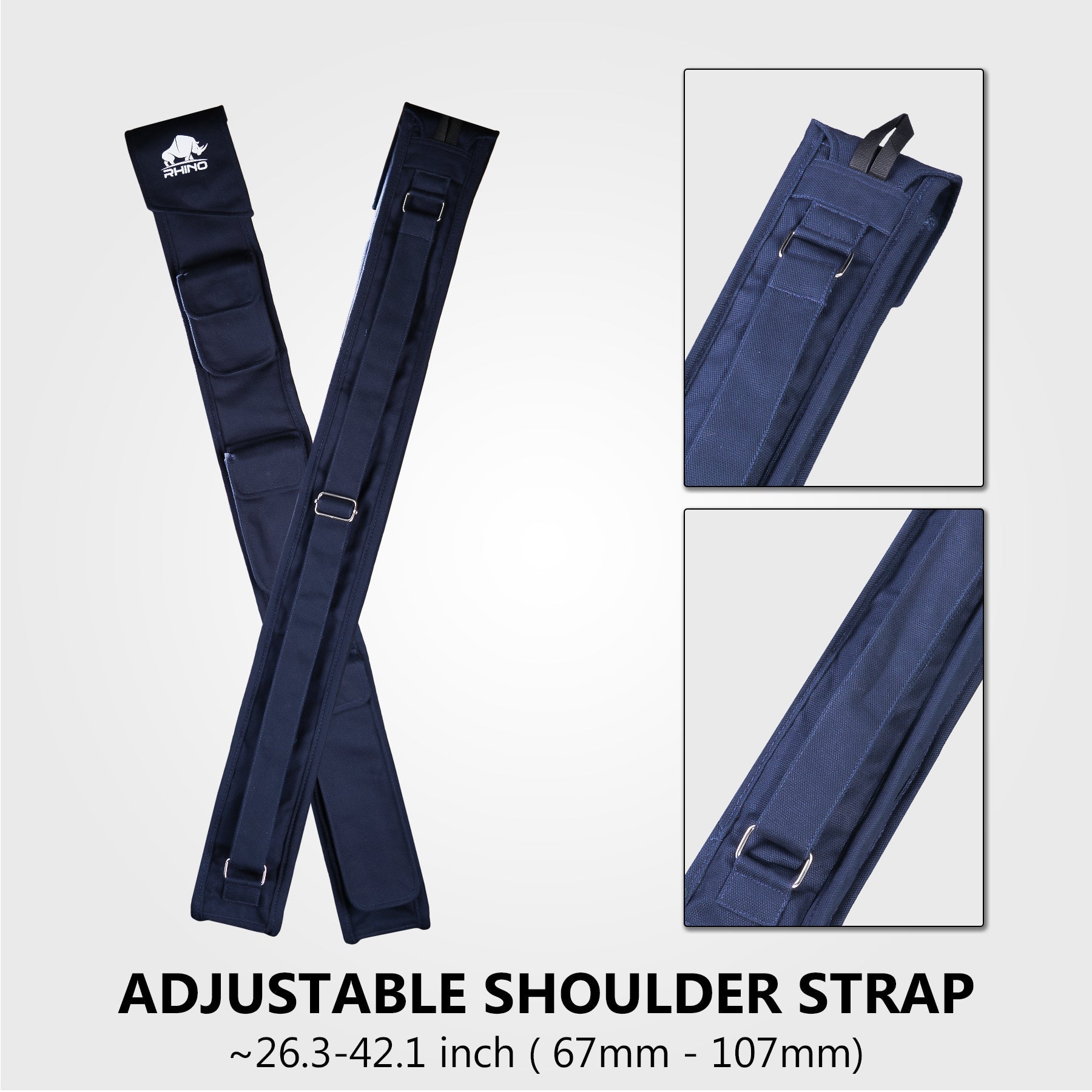 RHINO SOFT CUE CASE 1X2 - NAVY