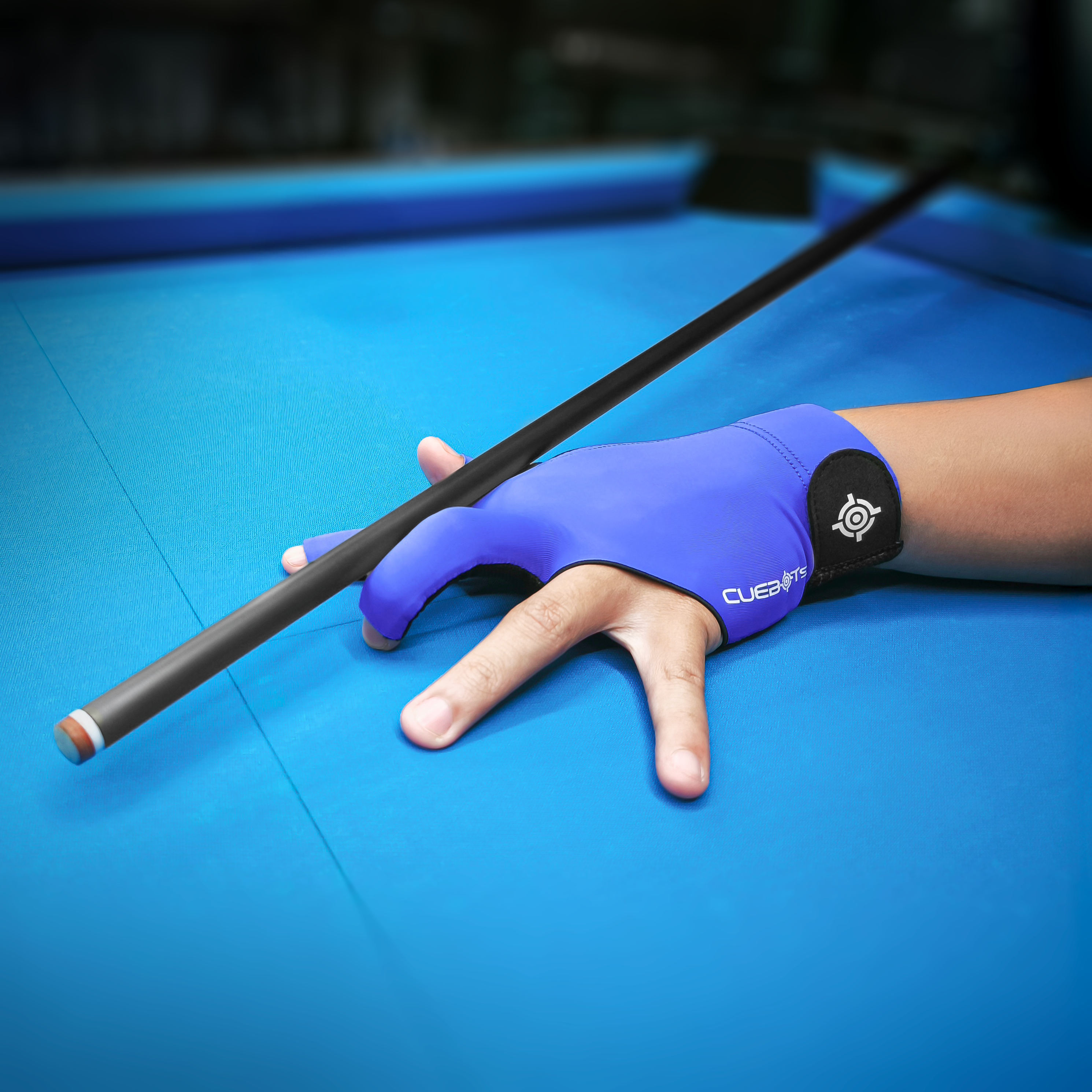 CUEBOTS Left Hand Glove - Pure Blue