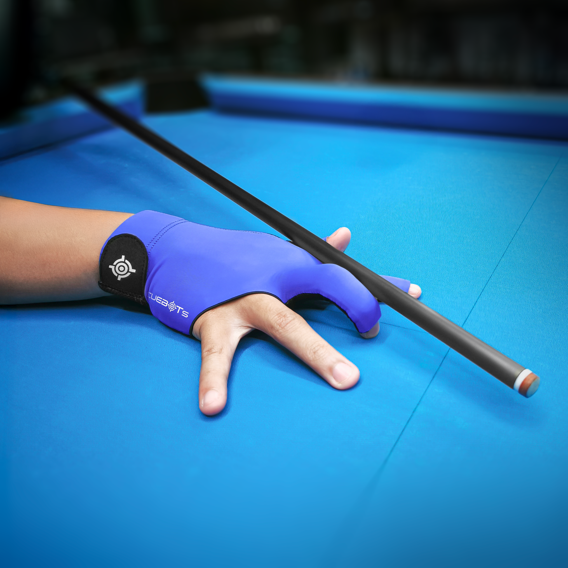 CUEBOTS Right Hand Glove - Pure Blue