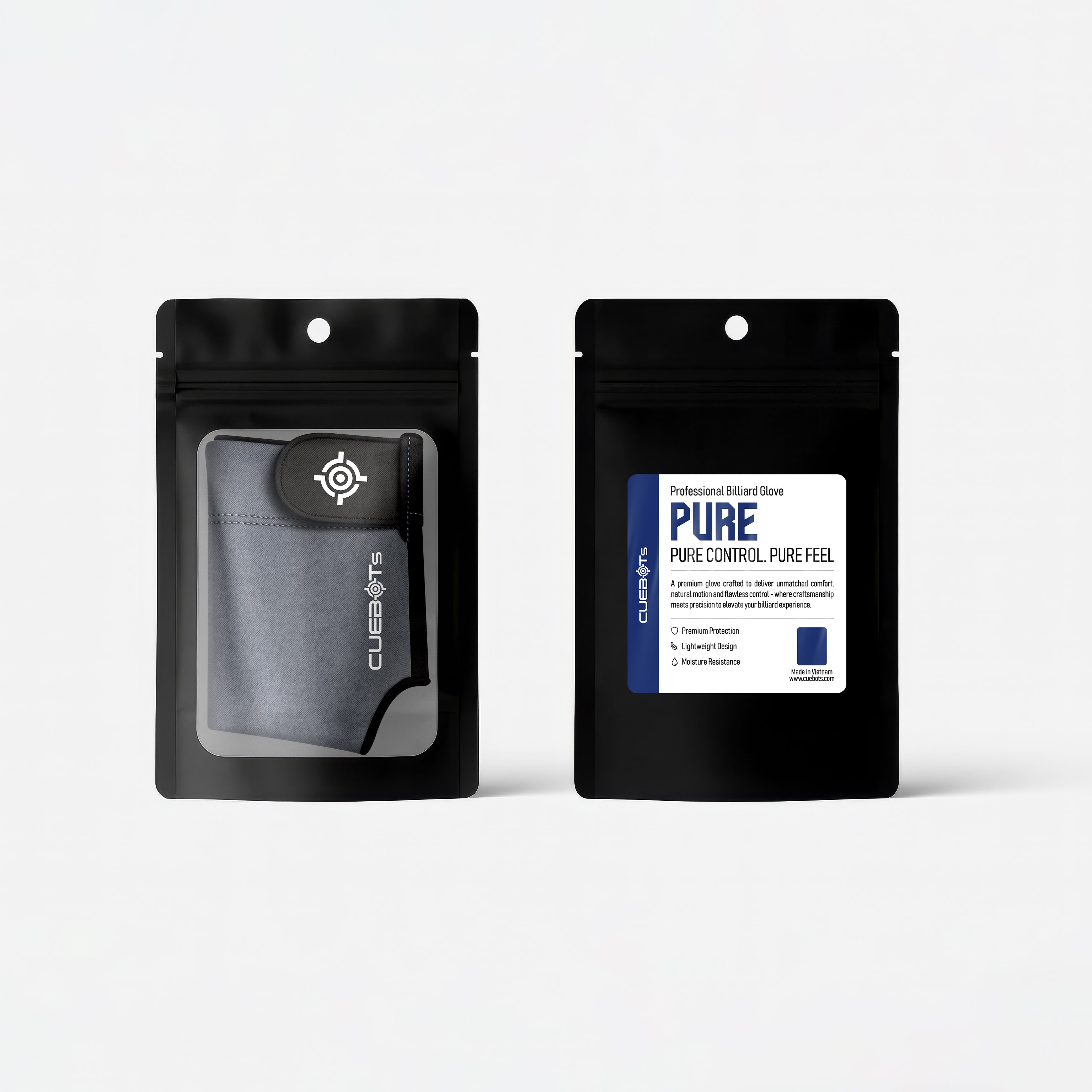 CUEBOTS Right Hand Glove - Pure Grey