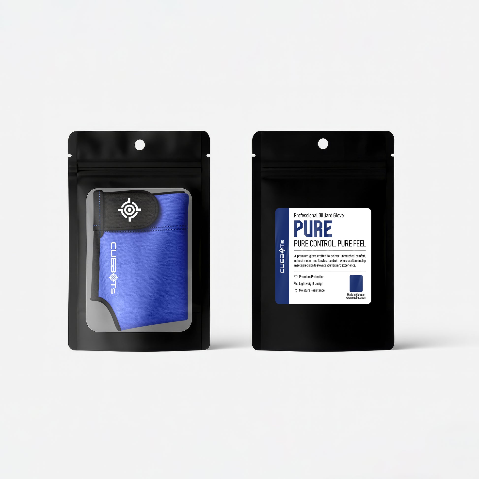 CUEBOTS Left Hand Glove - Pure Blue