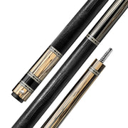 Rhino RETRÔ Cue Butt - Pale Moon Ebony- Lizard Embossed Microfiber Leather Wrap & Point