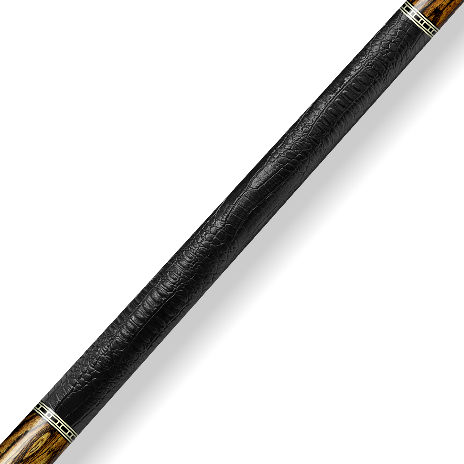 Rhino RETRÔ Cue Butt - Bocote - Crocodile Embossed Microfiber Leather Wrap