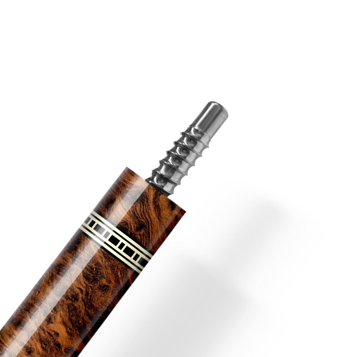 Rhino RETRÔ Cue Butt - Thuya - Crocodile Embossed Microfiber Leather Wrap