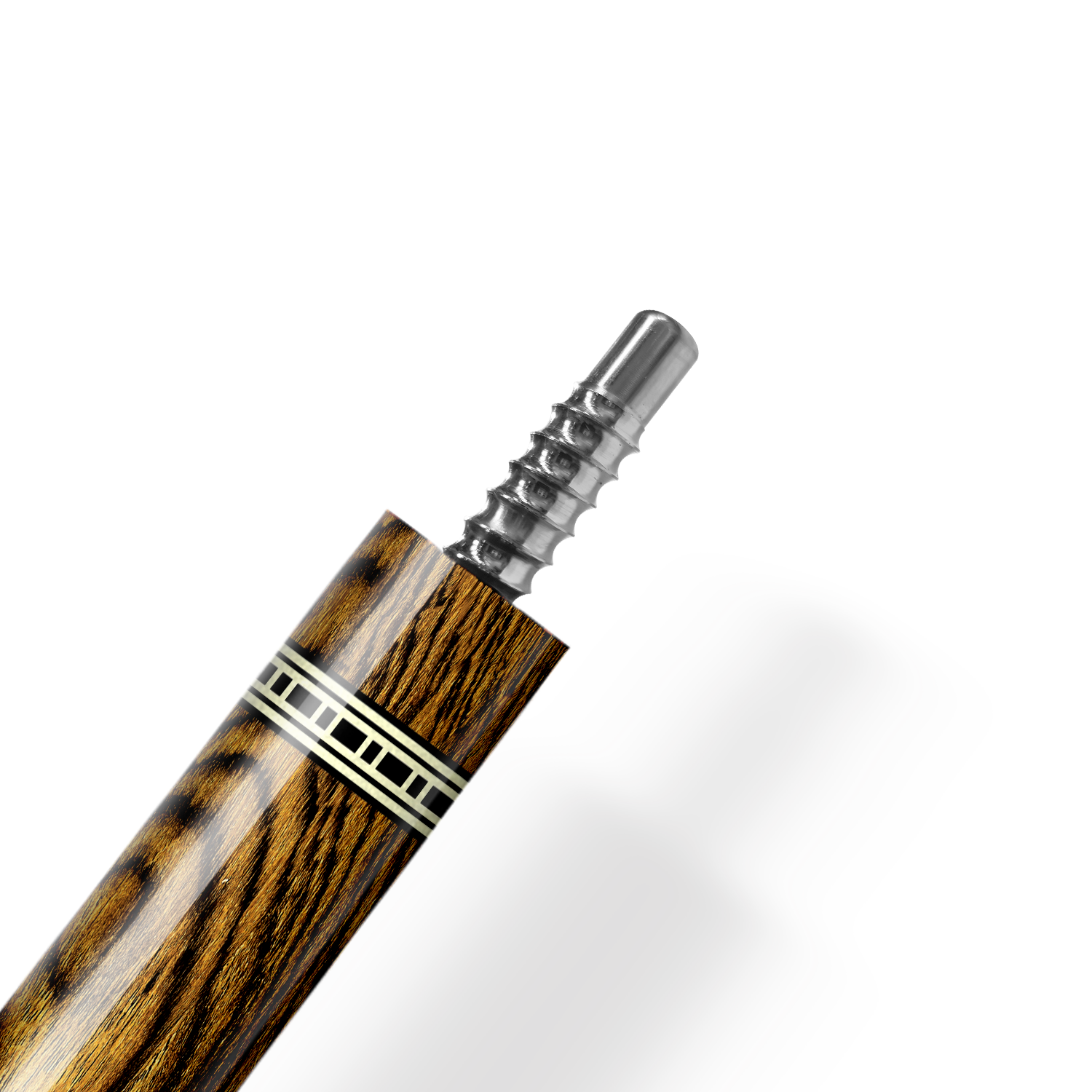 Rhino RETRÔ Cue Butt - Bocote - Crocodile Embossed Microfiber Leather Wrap