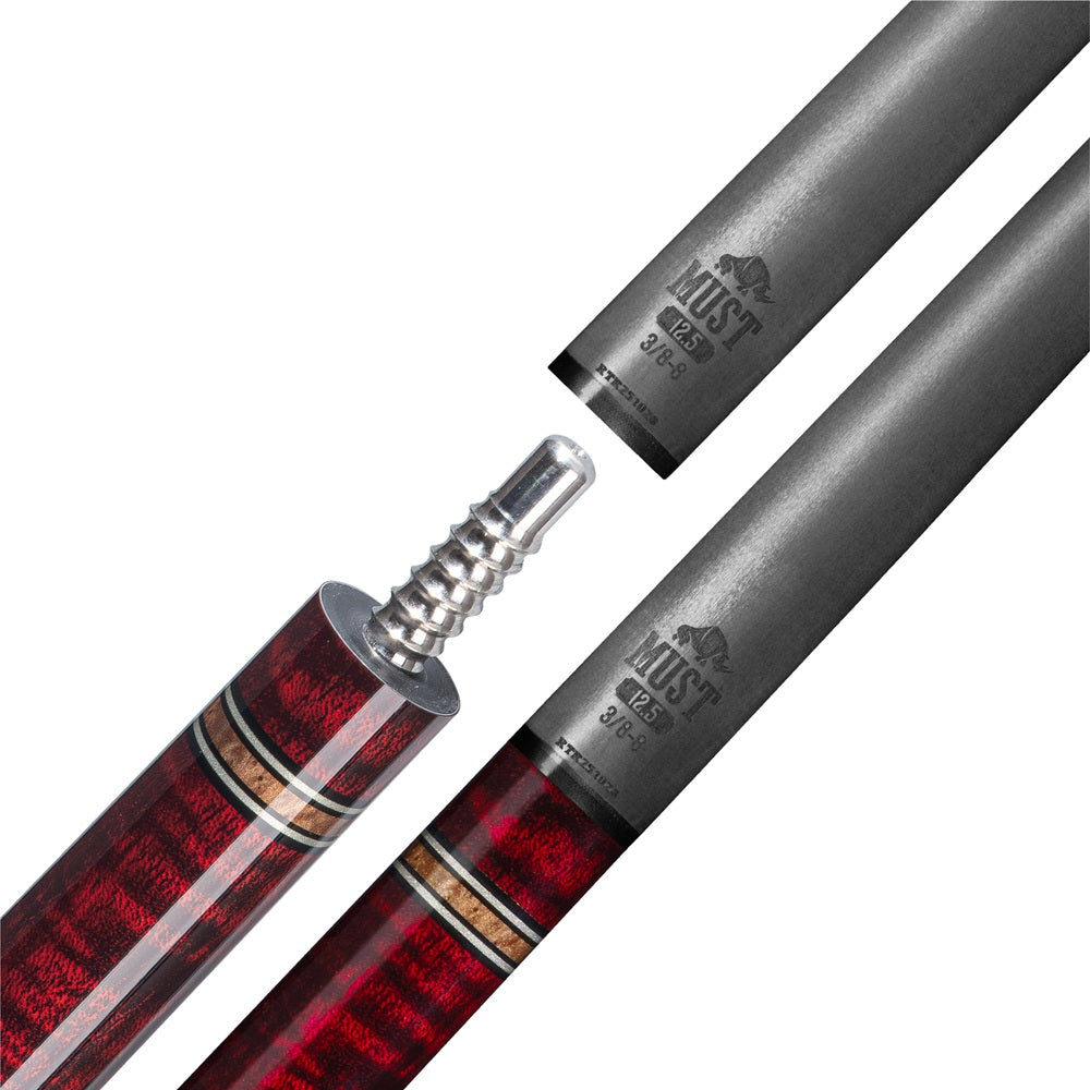 RHINO MUST POOL CUE - CRIMSON BLUEPOINT