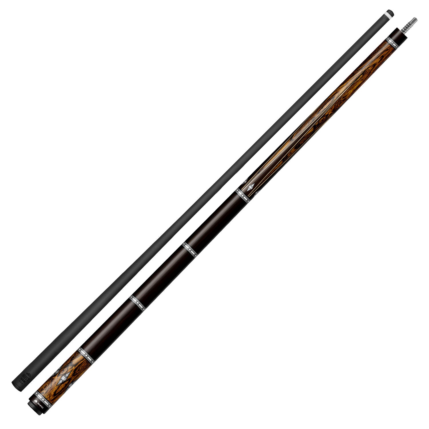 RHINO MUST POOL CUE - BOCOTE EBONY DIAMOND