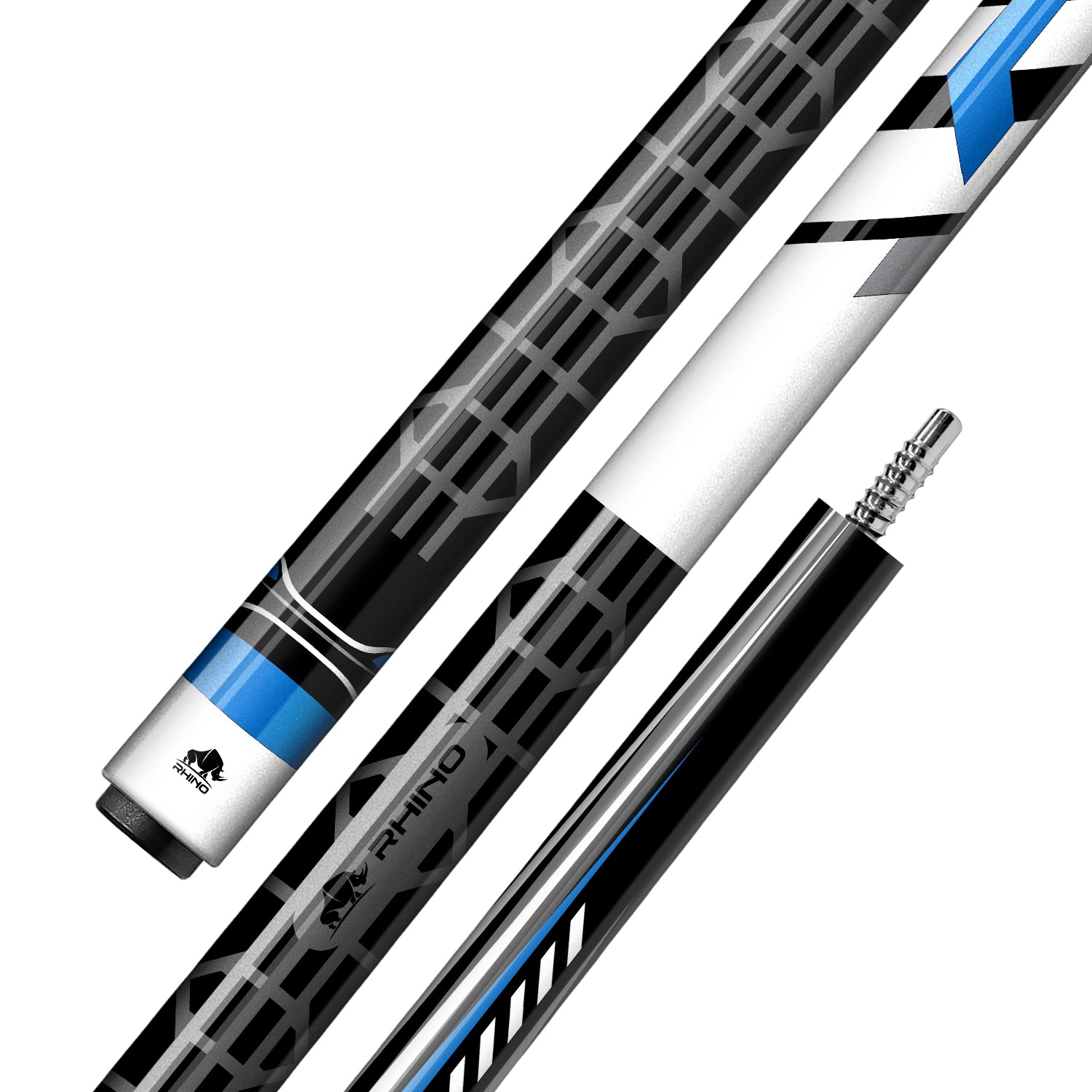 RHINO RACING Cue Butt - VELOCITY BLUE (Wrapless)