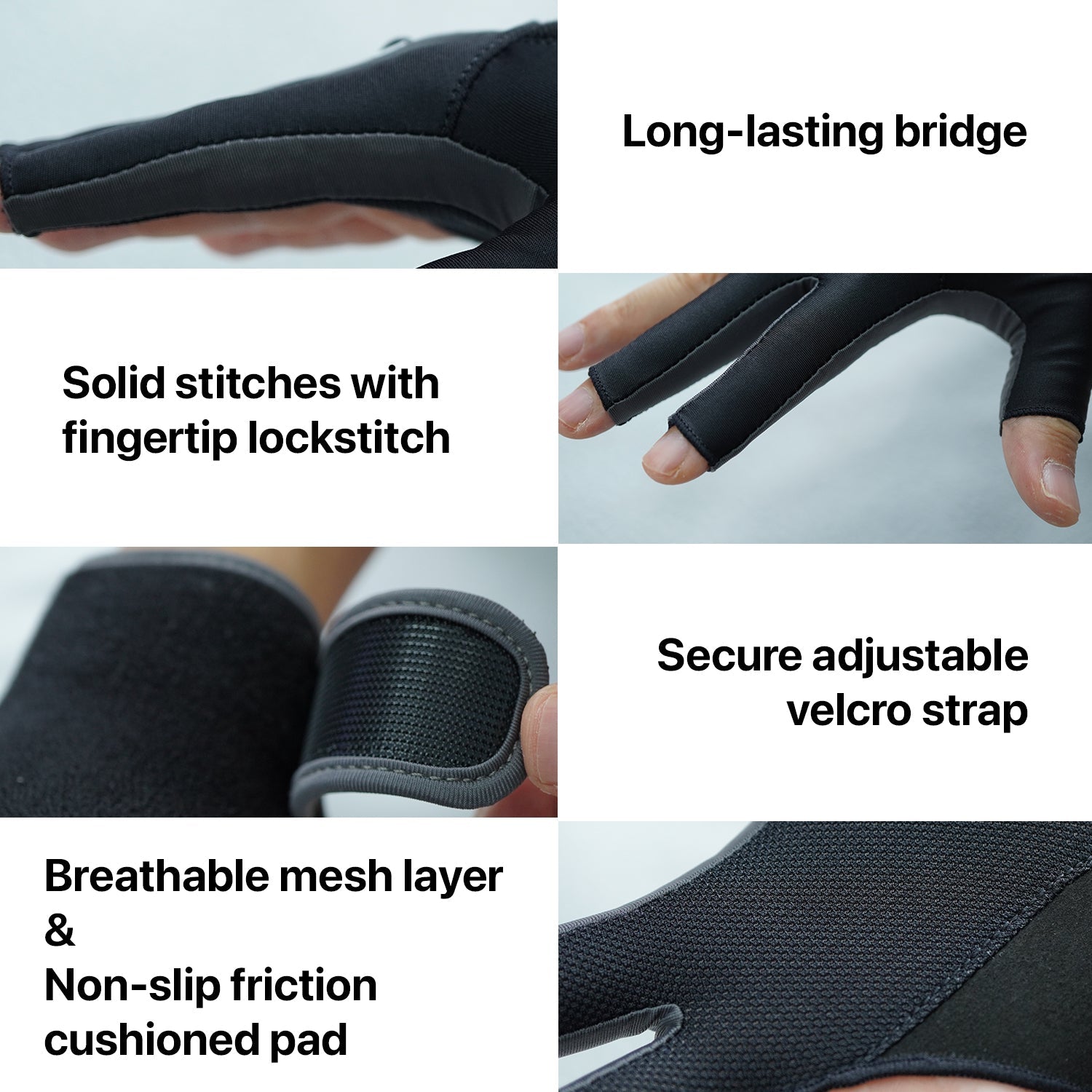 RHINO Billiards Glove Right Hand - Black