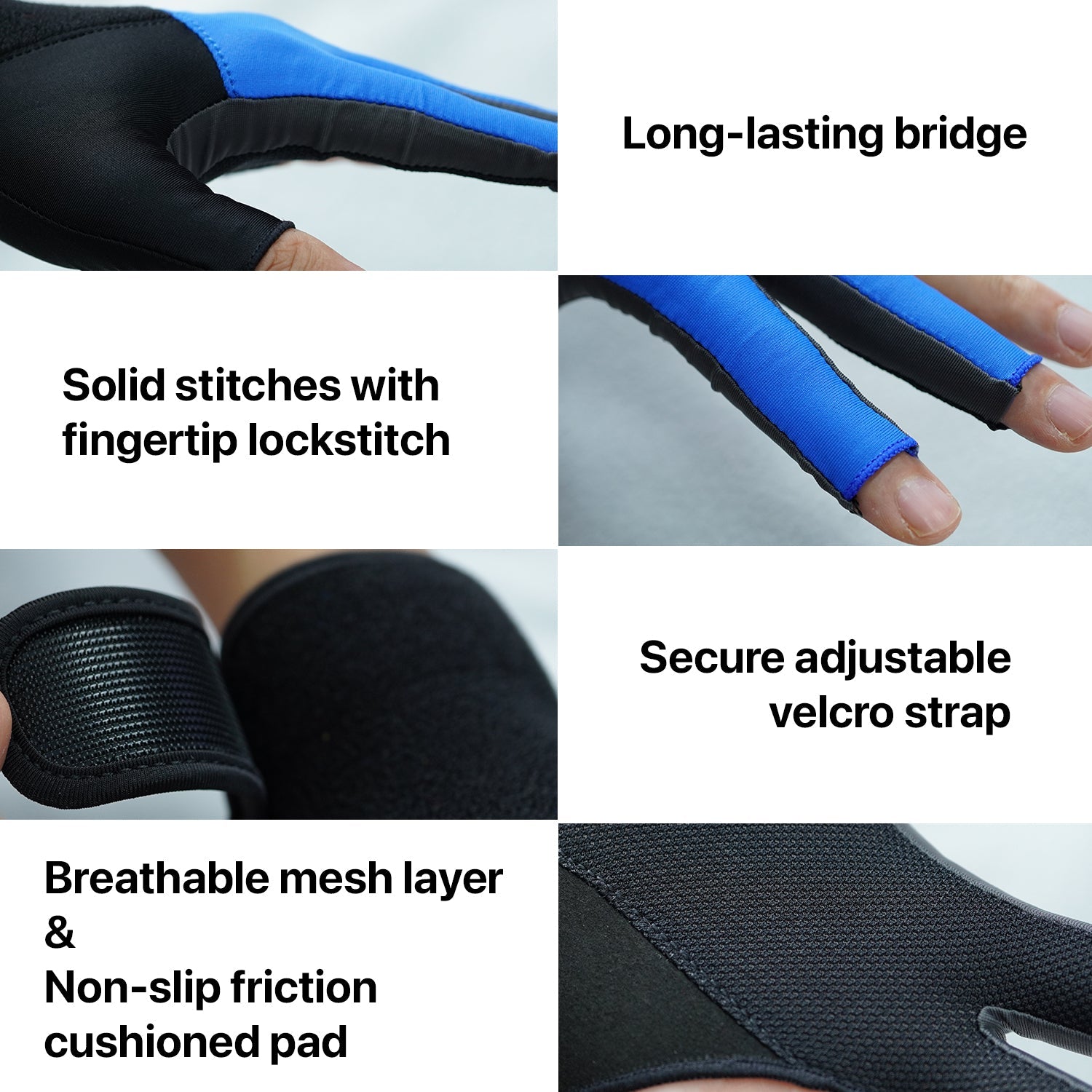 RHINO Billiards Glove Left Hand - Blue