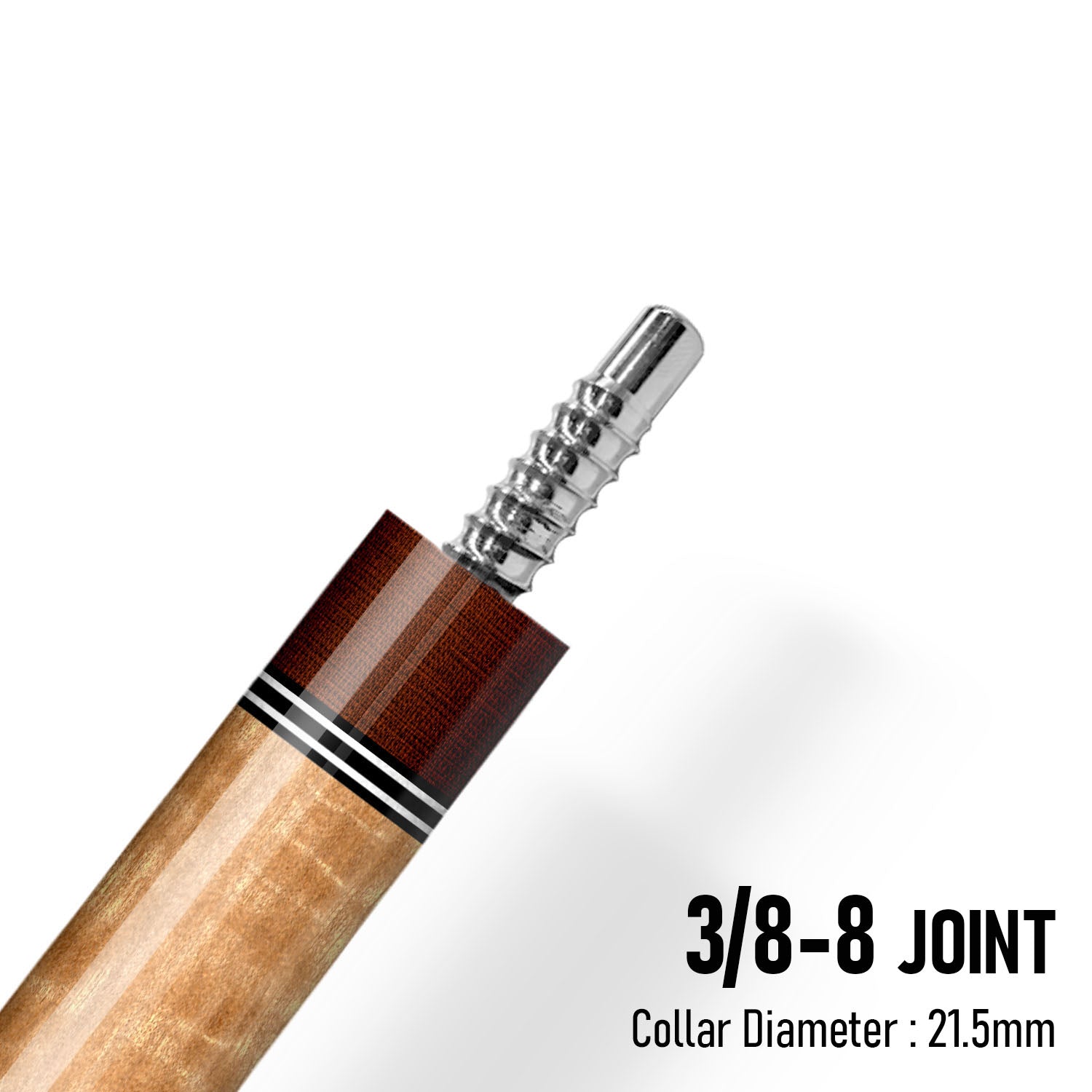 Z Fusion ZF1 Cue Butt – Blue Burl (Wrapless)