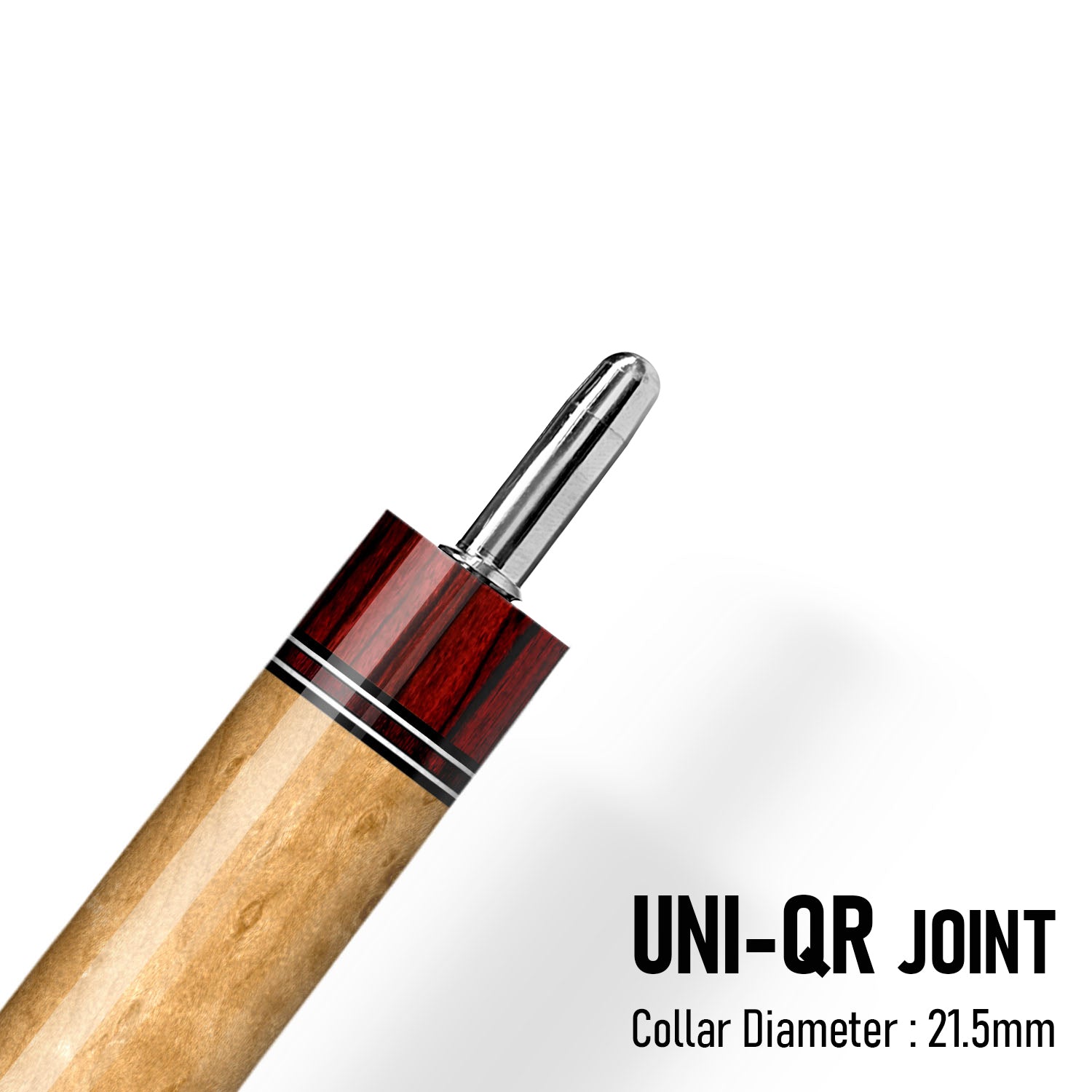 Z Fusion ZF7 Cue Butt – Bordeaux Red (Leather wrap)