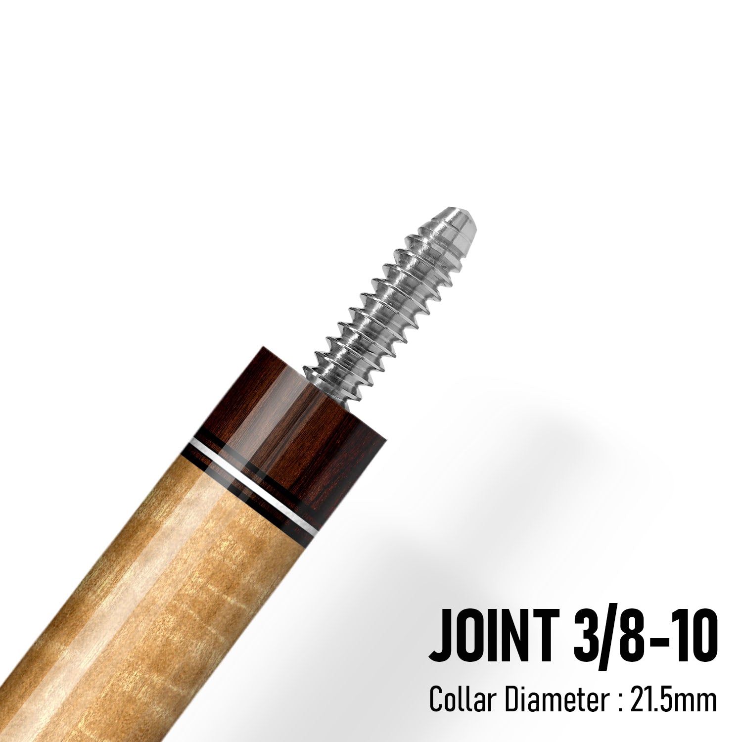 Z Fusion ZF4 Cue Butt – Walnut Line (Leather wrap)