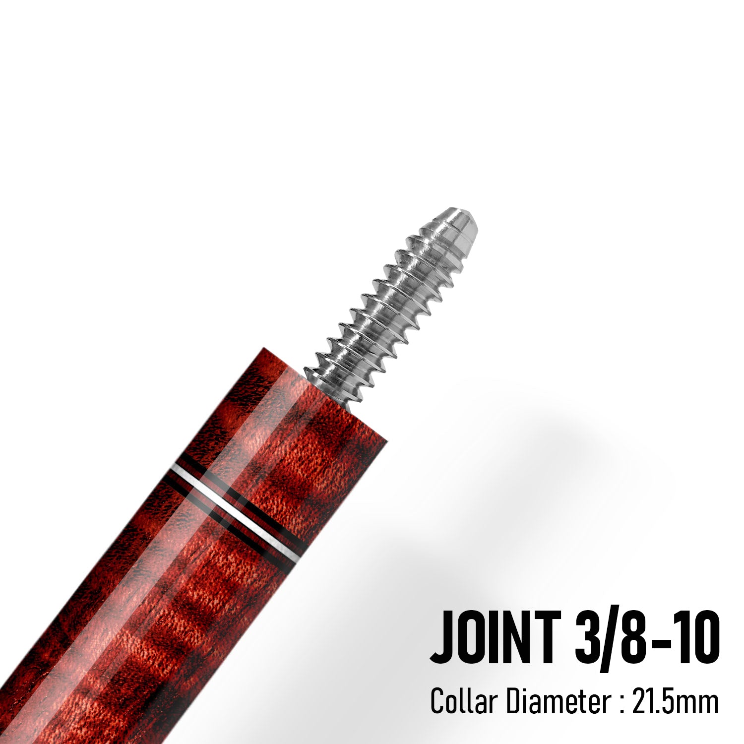 Z Fusion ZF5 Cue Butt – Flamecore (Leather wrap)