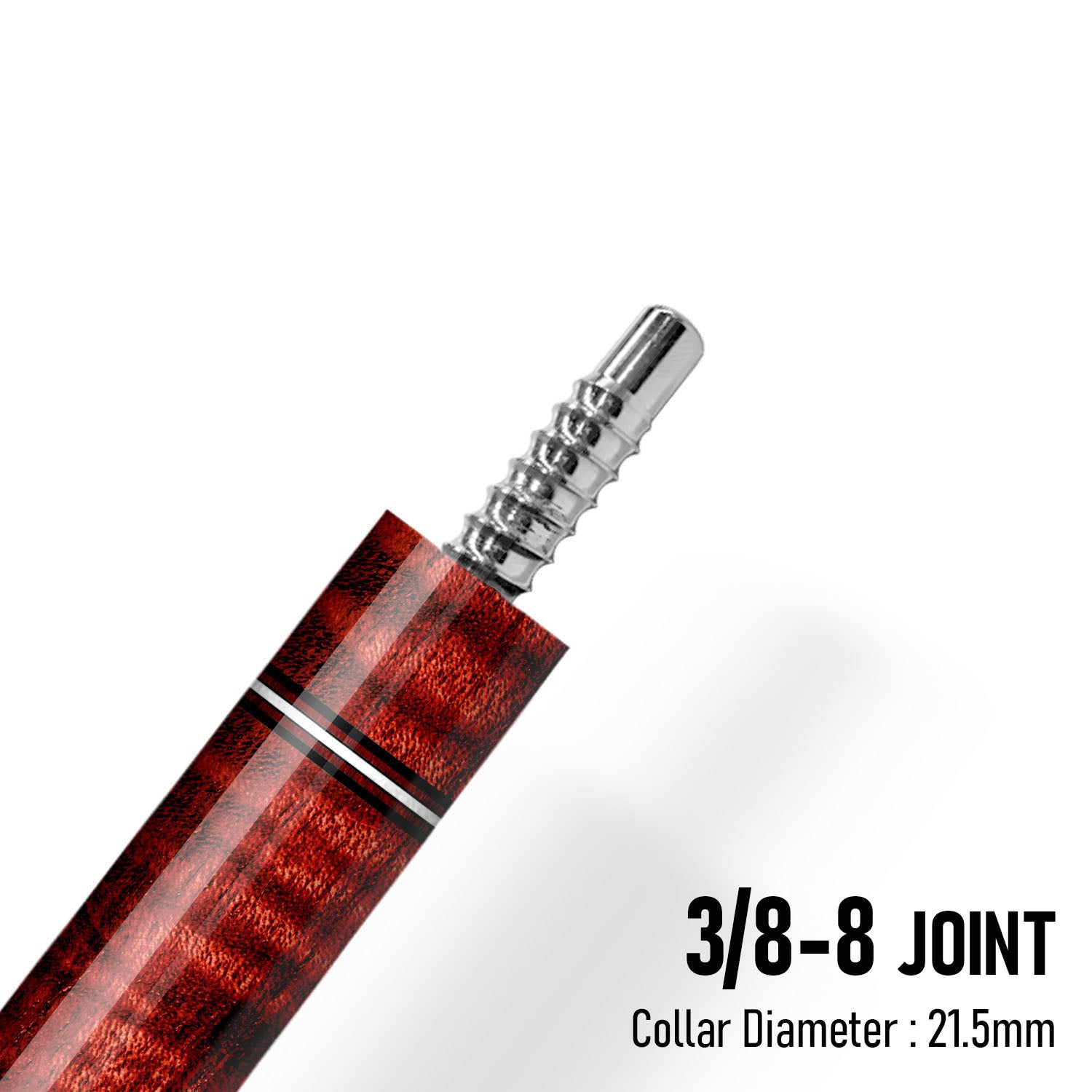 Z Fusion ZF5 Cue Butt – Flamecore (Leather wrap)