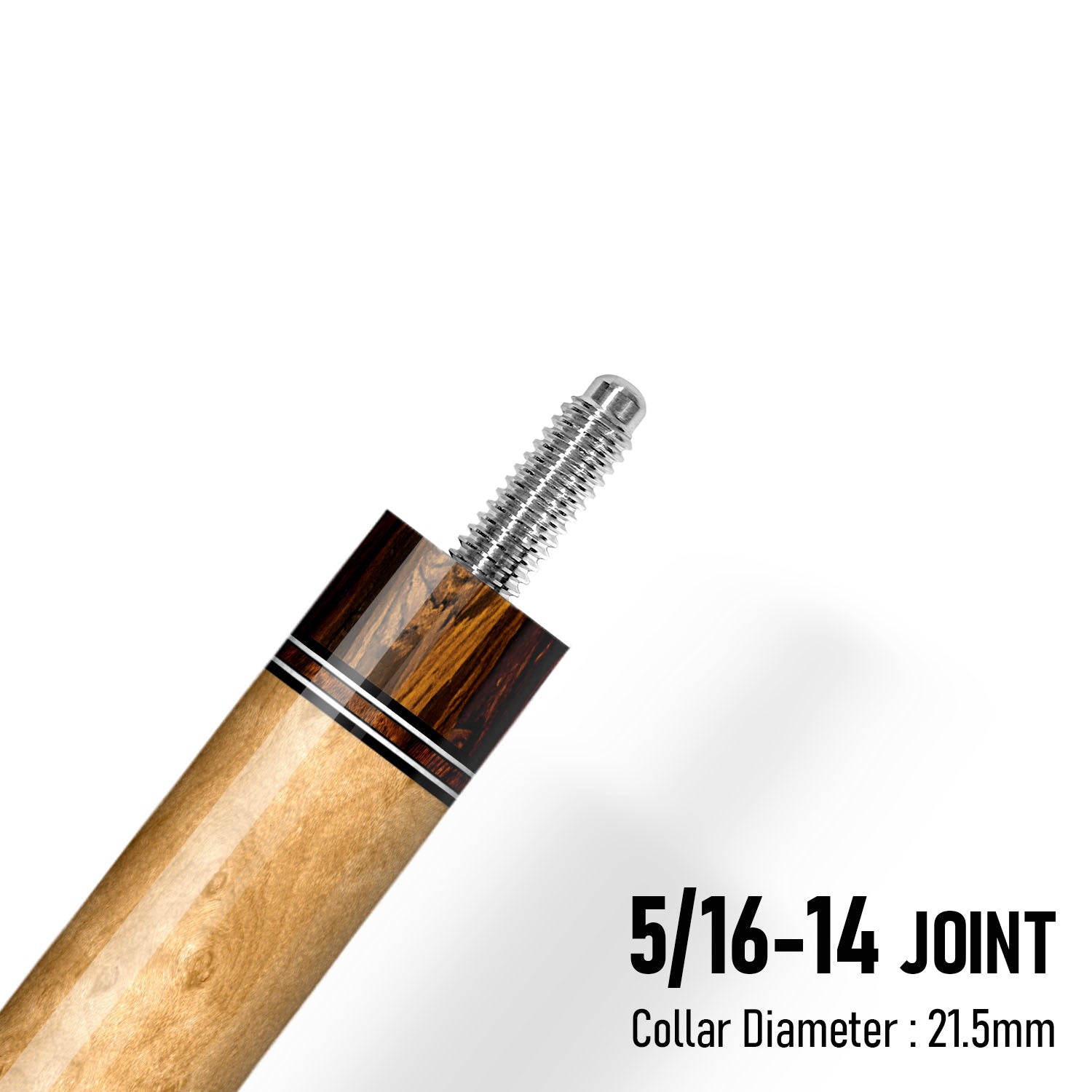 Z Fusion ZF8 Cue Butt – Verdant Burl (Leather wrap)