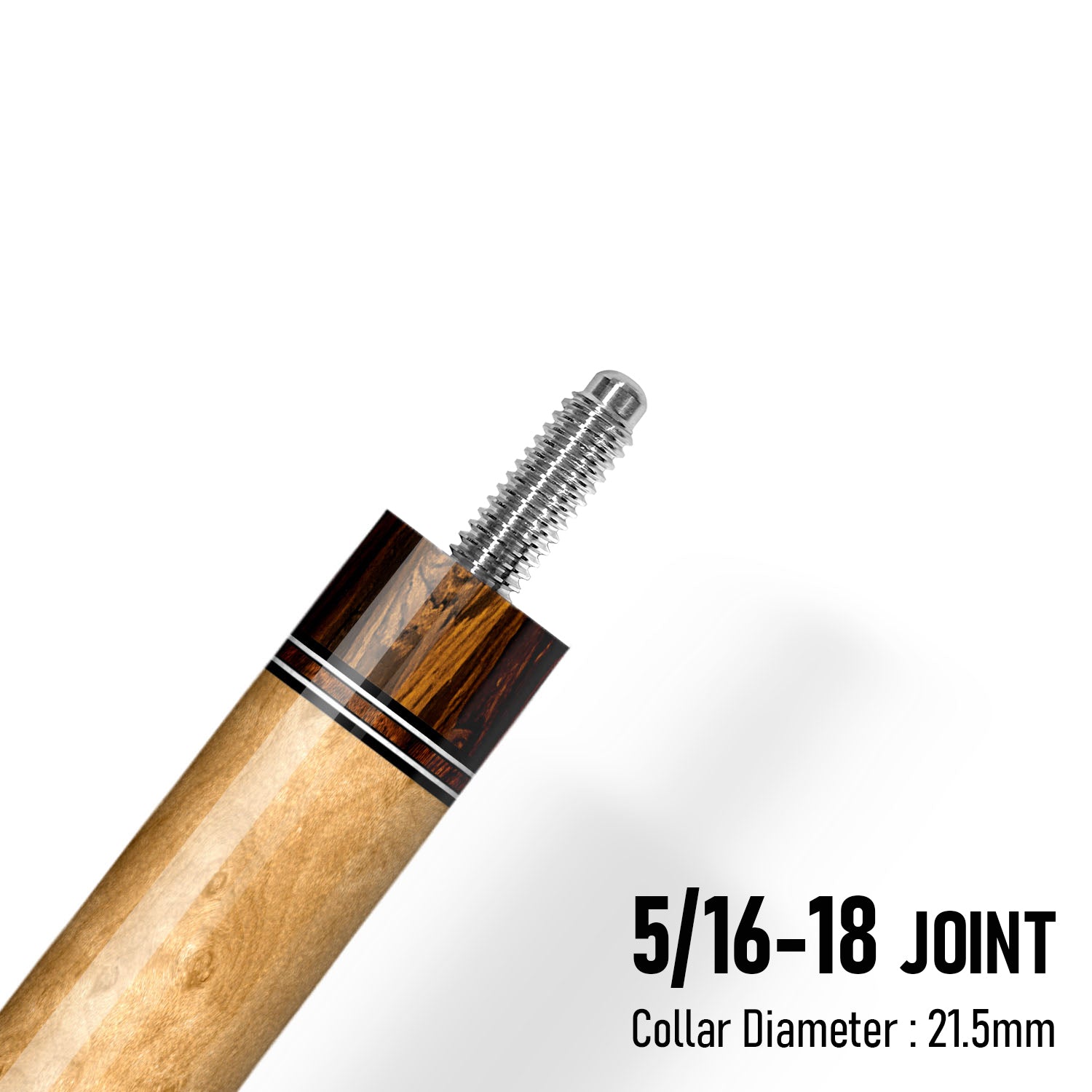 Z Fusion ZF8 Cue Butt – Verdant Burl (Leather wrap)