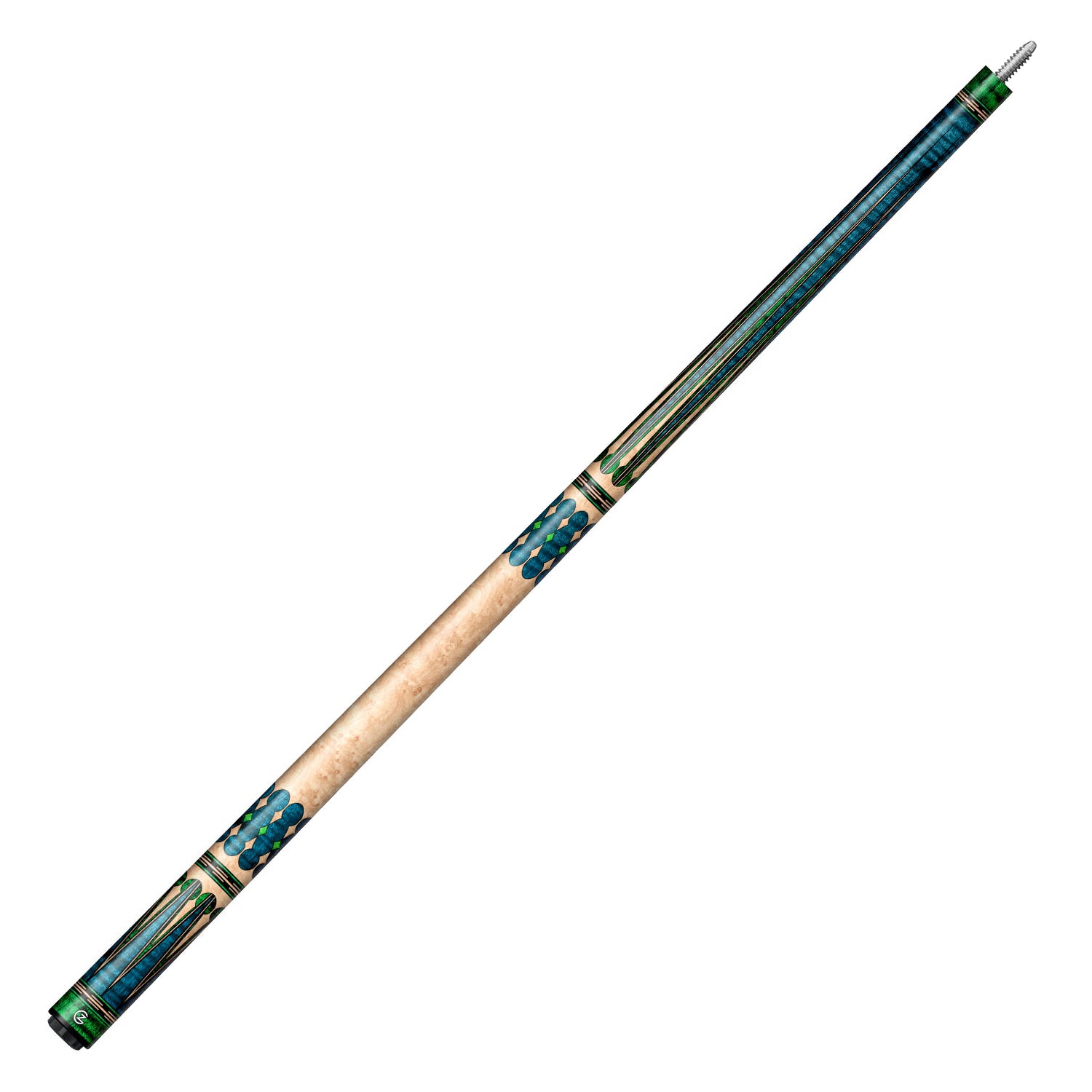 Z LUK ZL1 Cue Butt – Emerald Pulse (Wrapless)