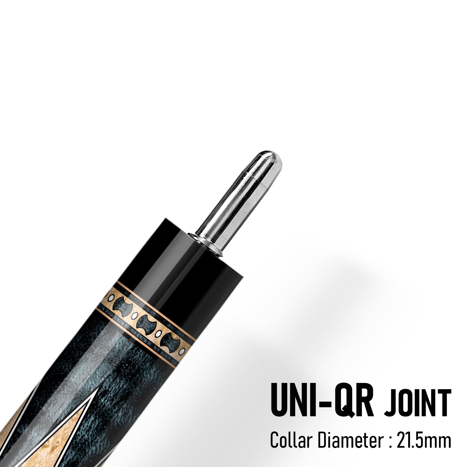 Z LUK ZL3 Cue Butt – Shadow Serpent (Leather wrap)