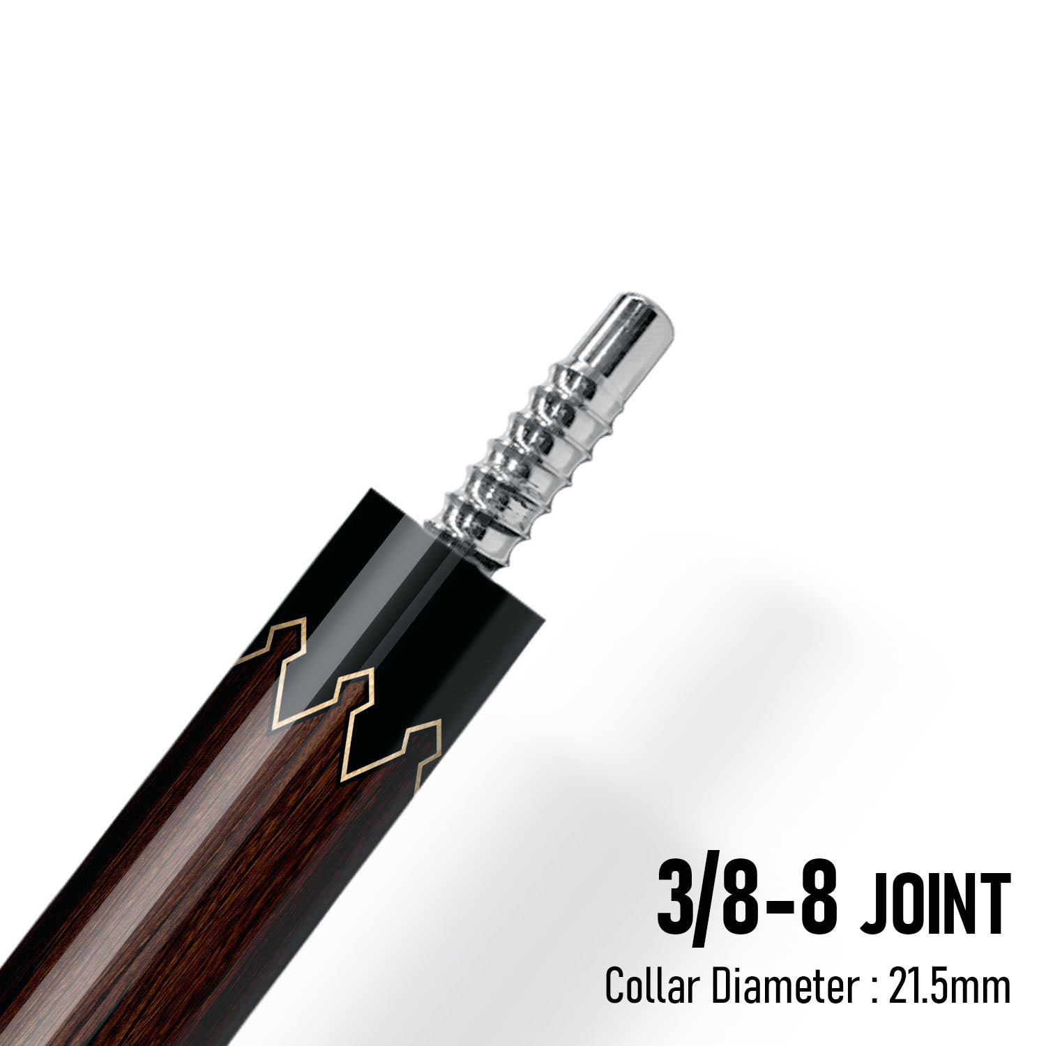 Z LUK ZL4 Cue Butt – Copper Viper (Leather wrap)