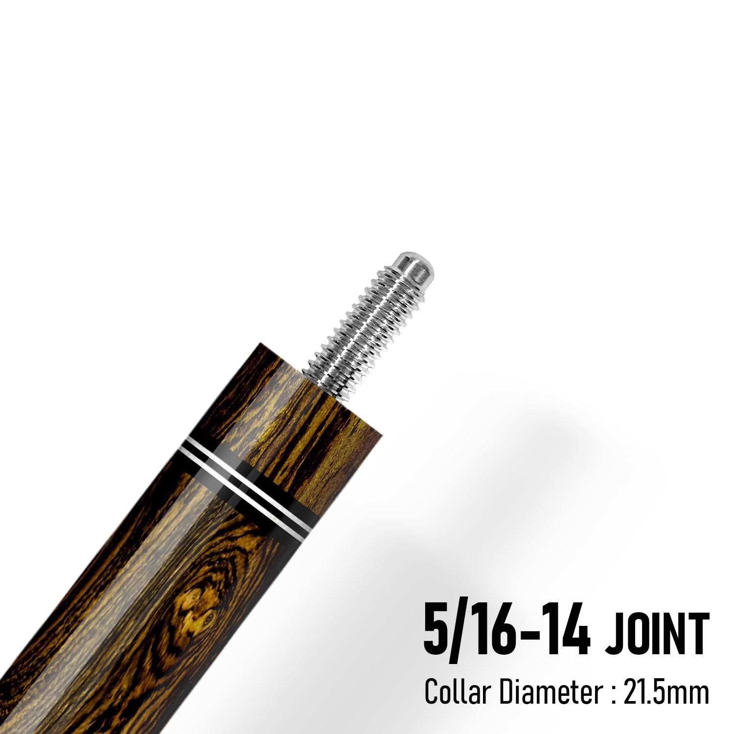 Z Pure ZP5 Cue Butt – Bocote (Leather wrap)