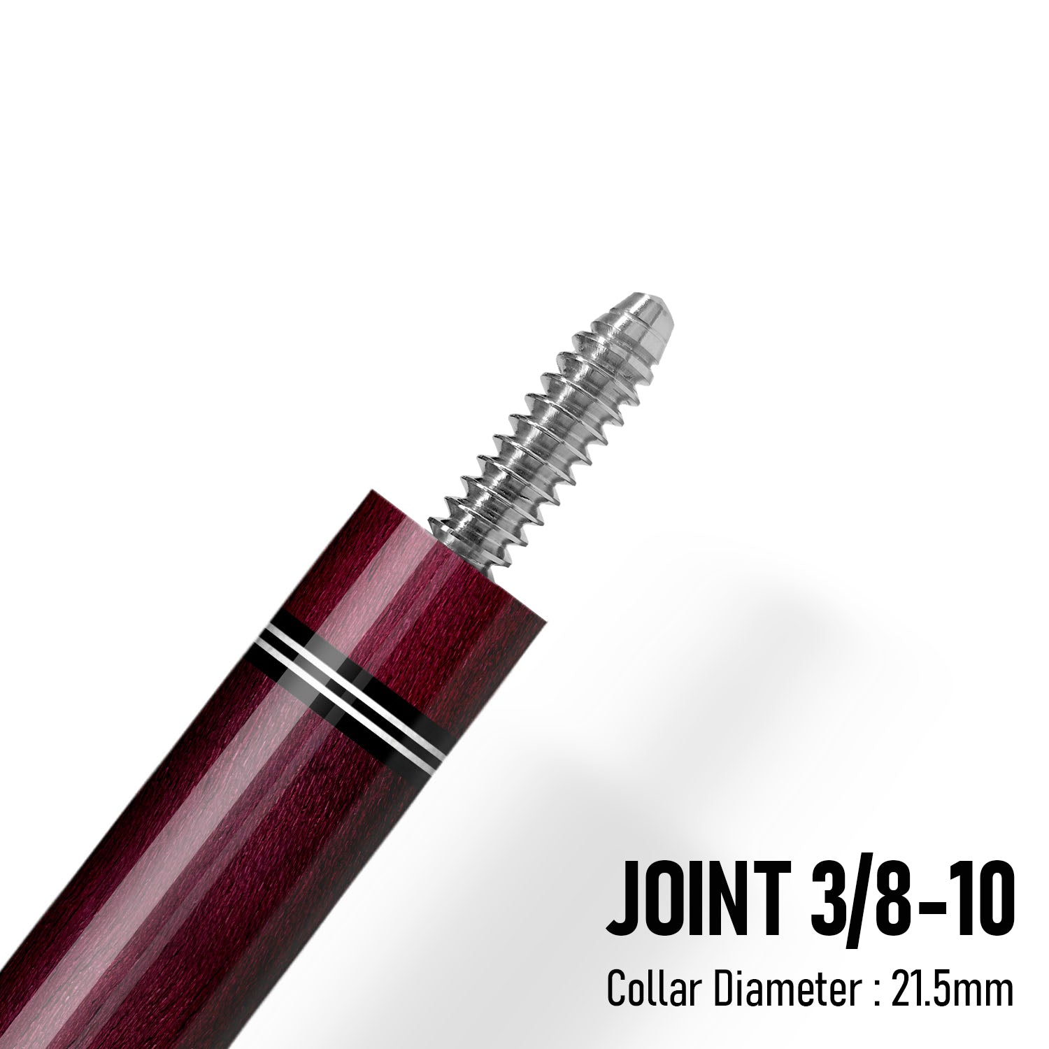 Z Pure ZP1 Cue Butt – Purple Heart (Leather wrap)