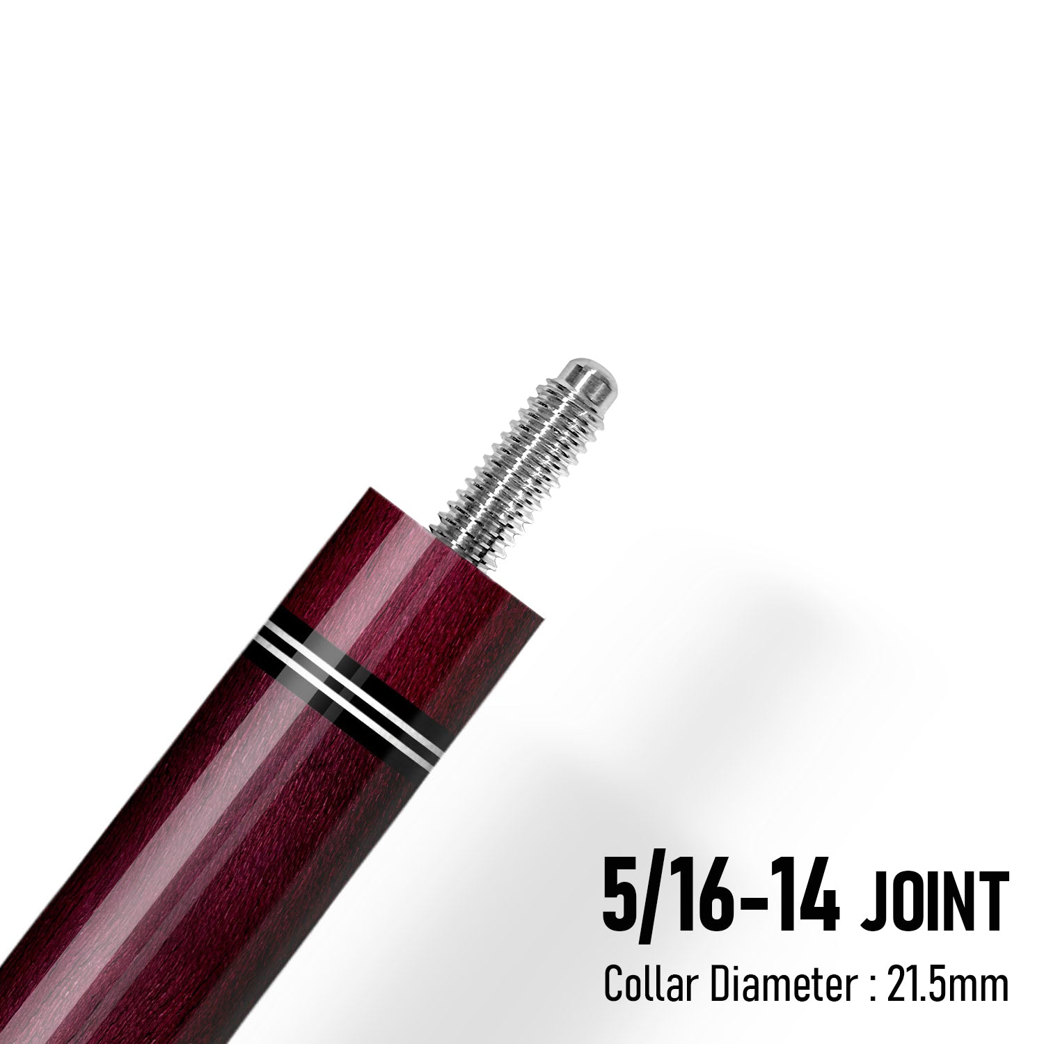 Z Pure ZP1 Cue Butt – Purple Heart (Leather wrap)