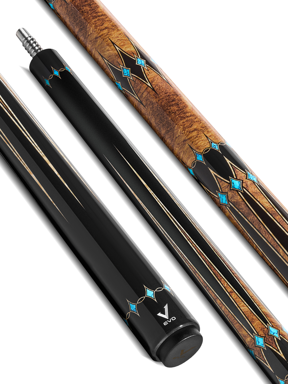 EVO CRYSTAL POOL CUE - EMBER VEIN