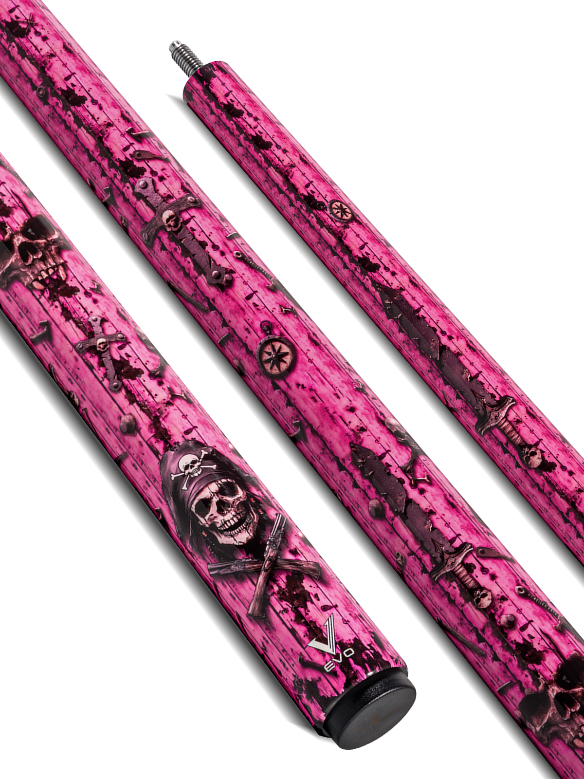 EVO PIRATES POOL CUE - ROSE RAID