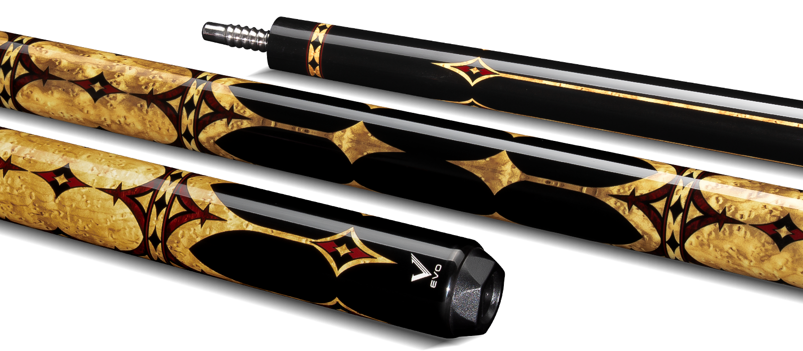 EVO CROWN CAROM CUE - ROYAL BLACK