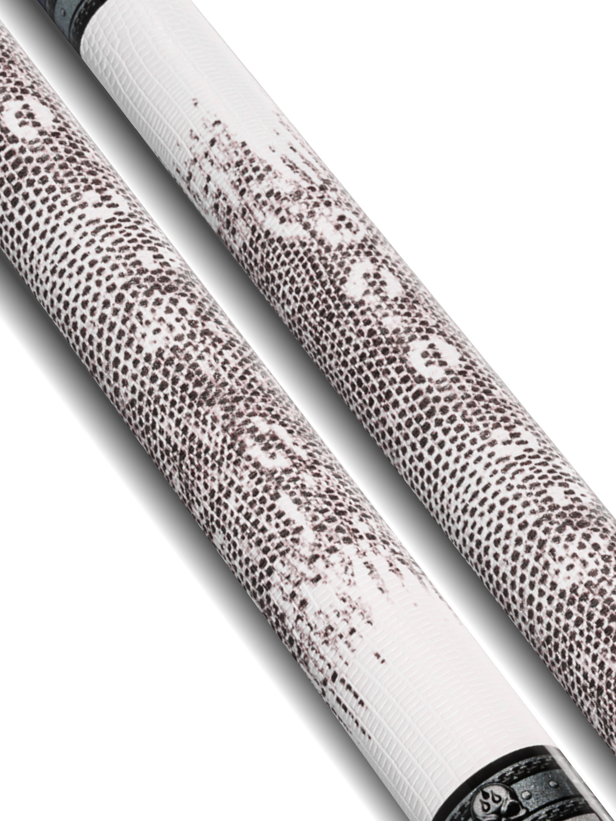 EVO FREEDOM POOL CUE - CRIMSON FLAME - WHITE LEATHER WRAP