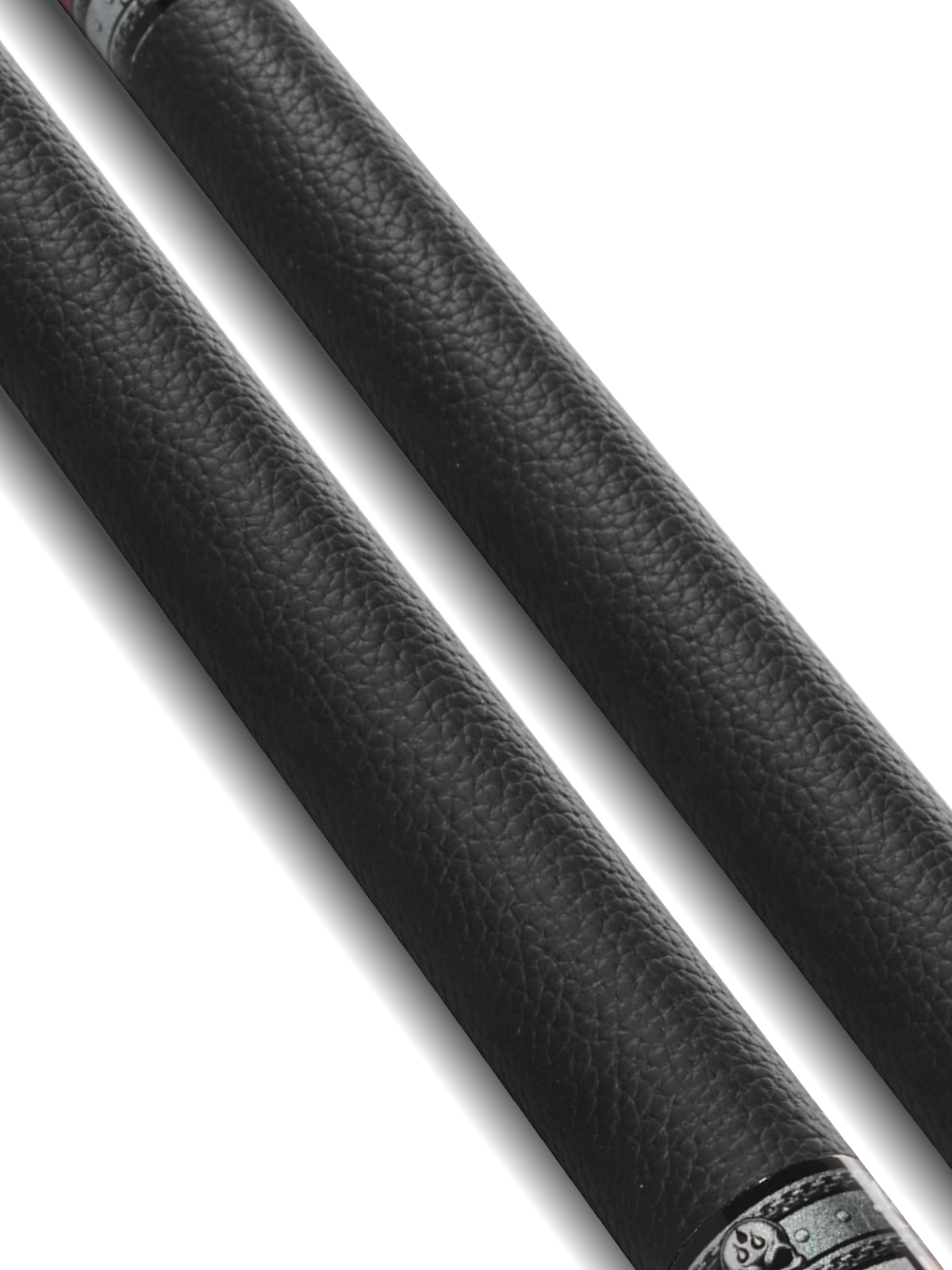 EVO FREEDOM POOL CUE - CRIMSON FLAME - BLACK LEATHER WRAP