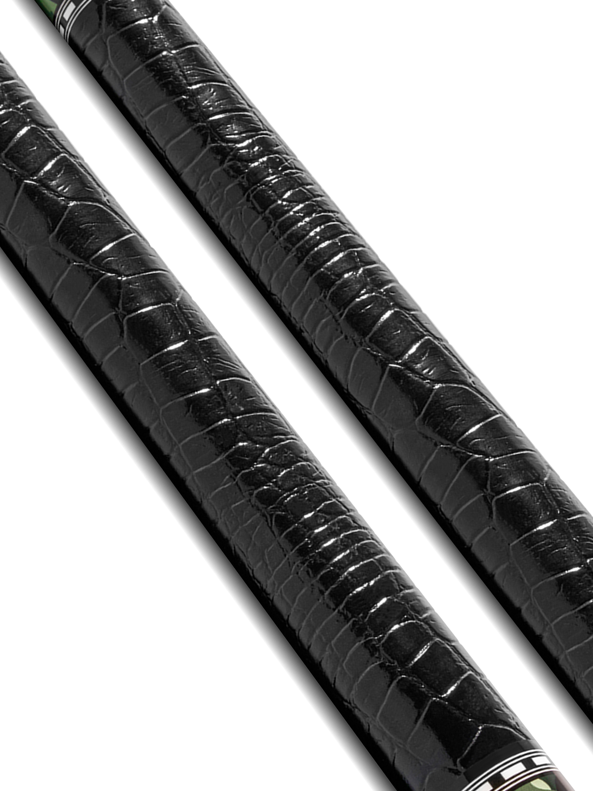 EVO CAMO POOL CUE - VIPER - LEATHER WRAP