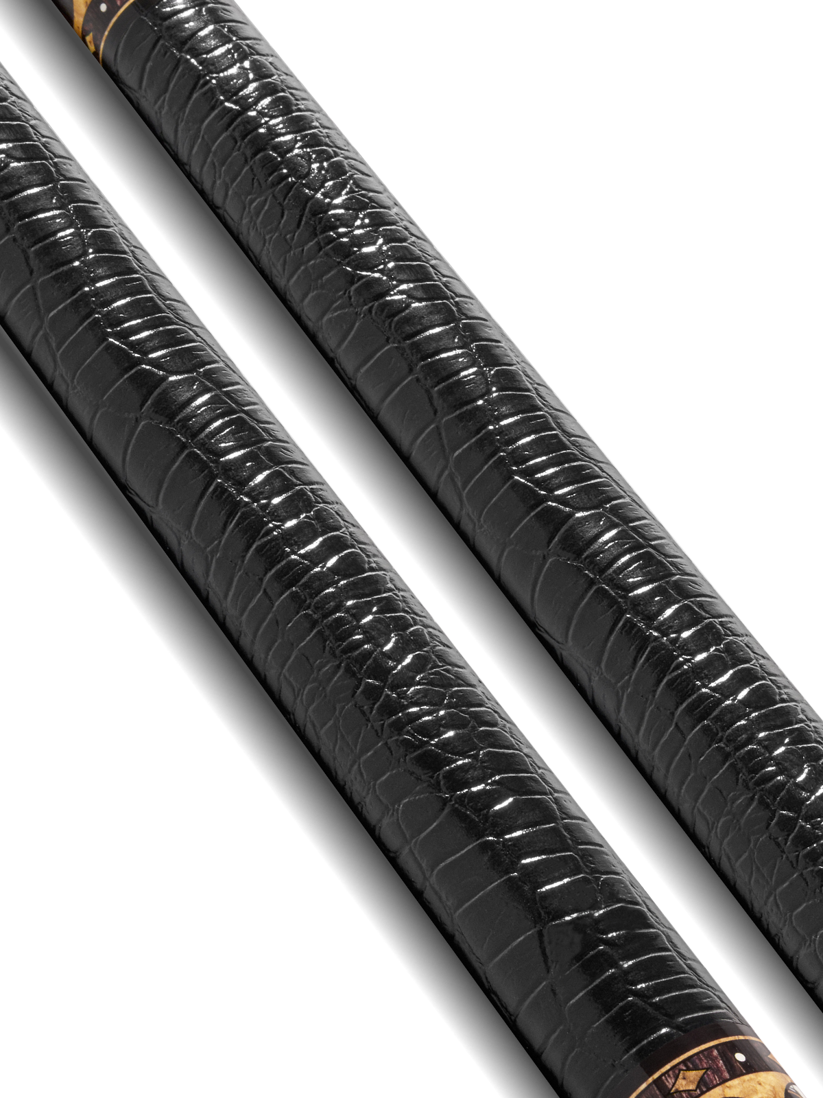 EVO CROWN POOL CUE - ANCIENT OAK - LEATHER WRAP