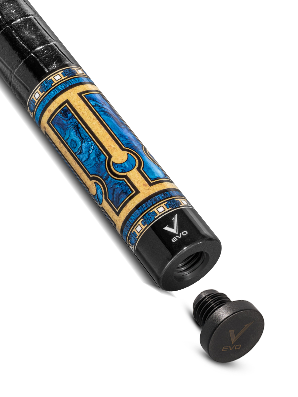 EVO LUNA POOL CUE - SAPPHIRE GATE - LEATHER WRAP