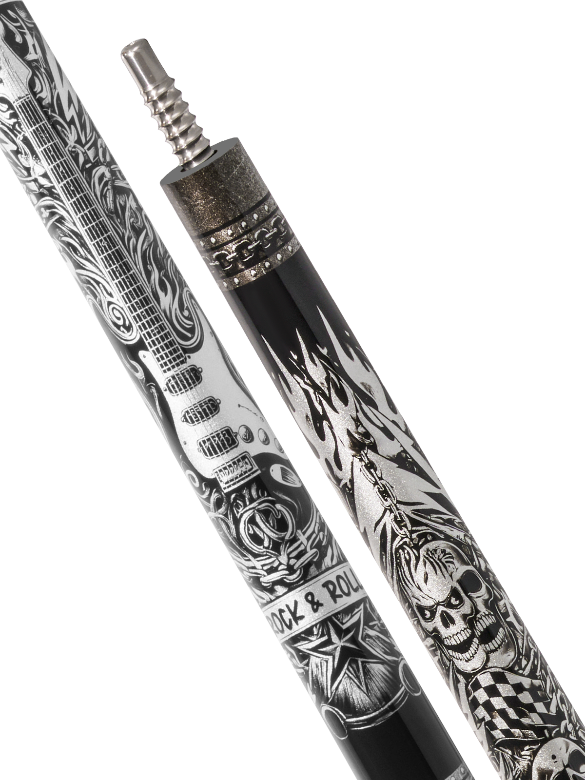 EVO REBEL POOL CUE - BLACK LEATHER WRAP