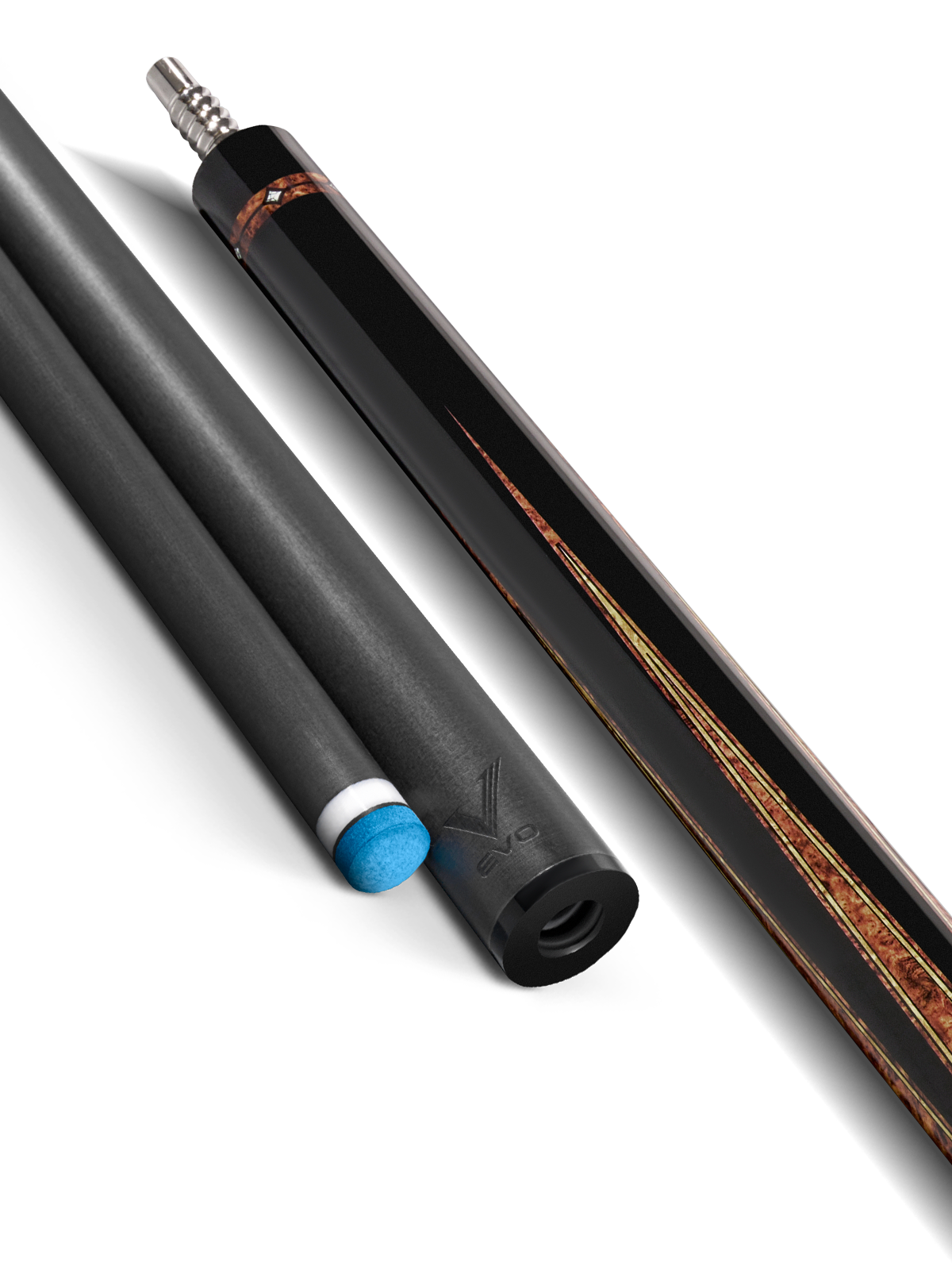 EVO CROWN POOL CUE - MONARCH BLADE - LEATHER WRAP