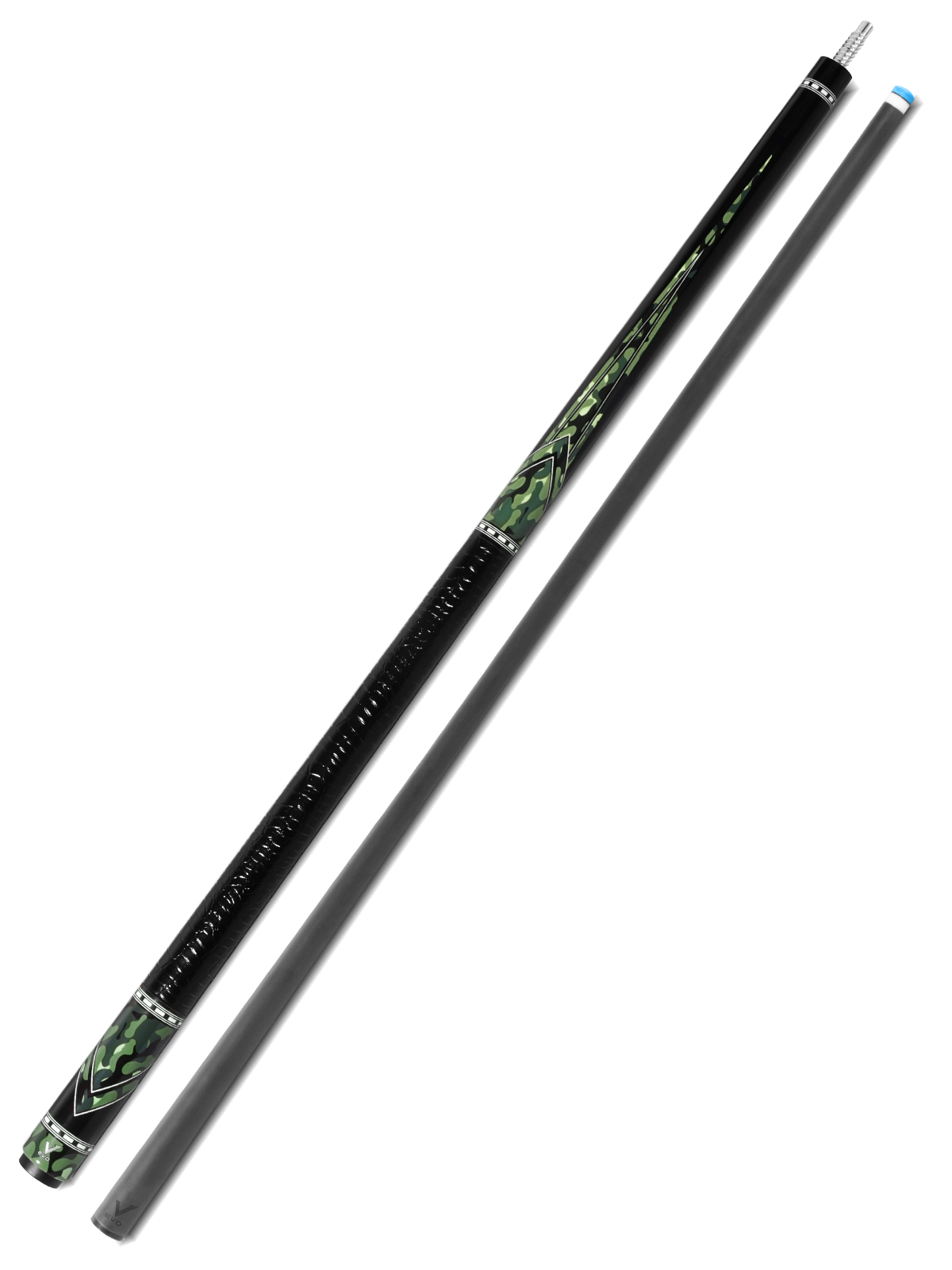 EVO RECON POOL CUE - VIPER - LEATHER WRAP