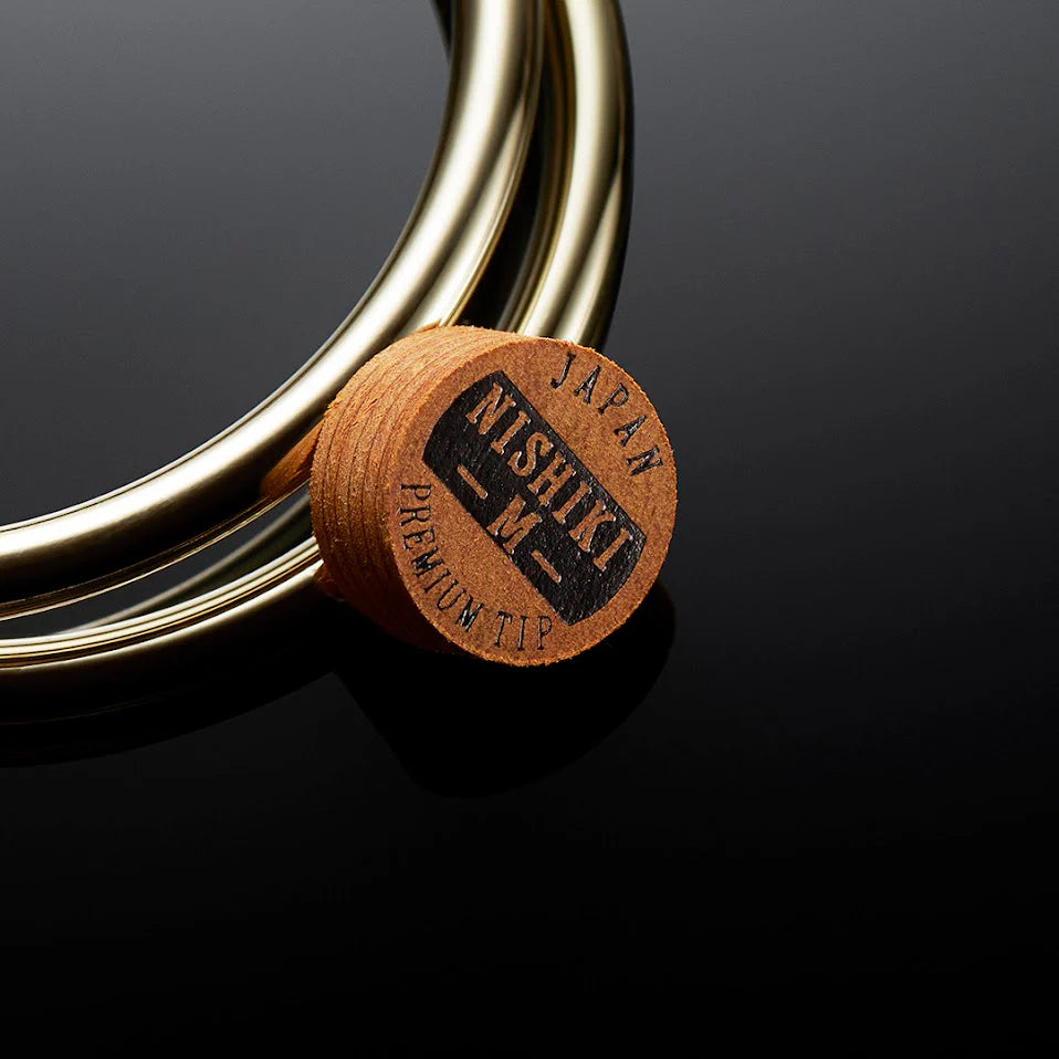 NISHIKI PREMIUM POOL CUE TIP - BROWN