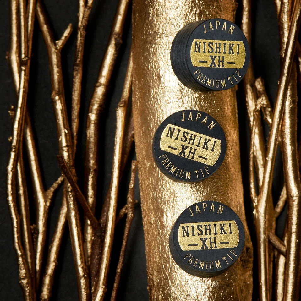 NISHIKI PREMIUM POOL CUE TIP - BLACK